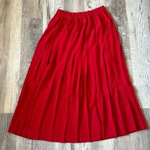 Susan Bristol pleated midi skirt
